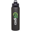 28 Oz. Black H2go Surge Matte Aluminum Water Bottle